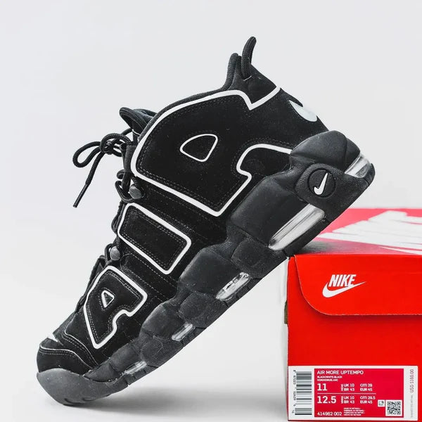 NIKE AIR MORE UPTEMPO - BLACK WHITE